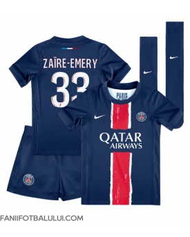Paris Saint-Germain Warren Zaire-Emery #33 Echipament de Fotbal Replică 2024-25 Copii Acasa (+ Șorturi)